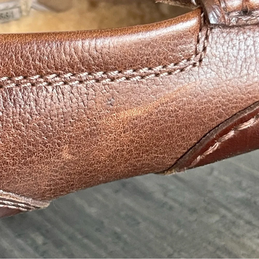 UGG Men’s Brown Leather Drivers Shoes Loafers 9